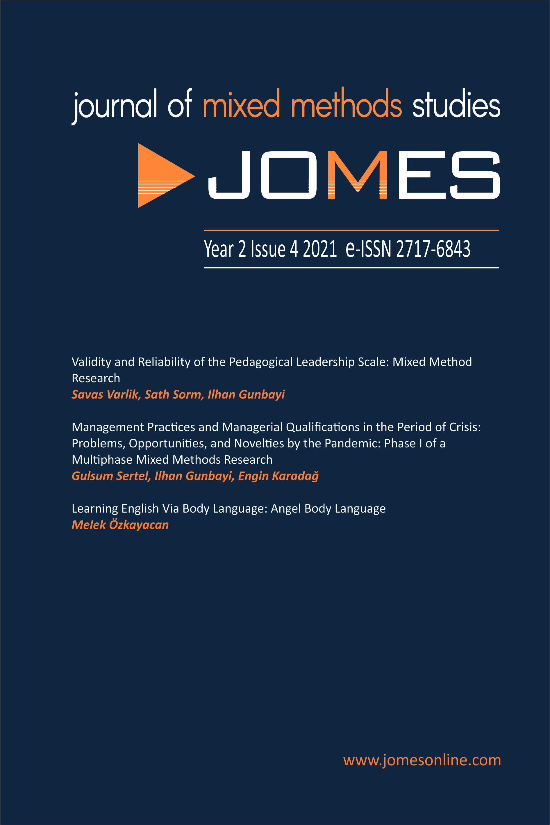 					View No. 4 (2021):  Journal of Mixed Methods Studies
				